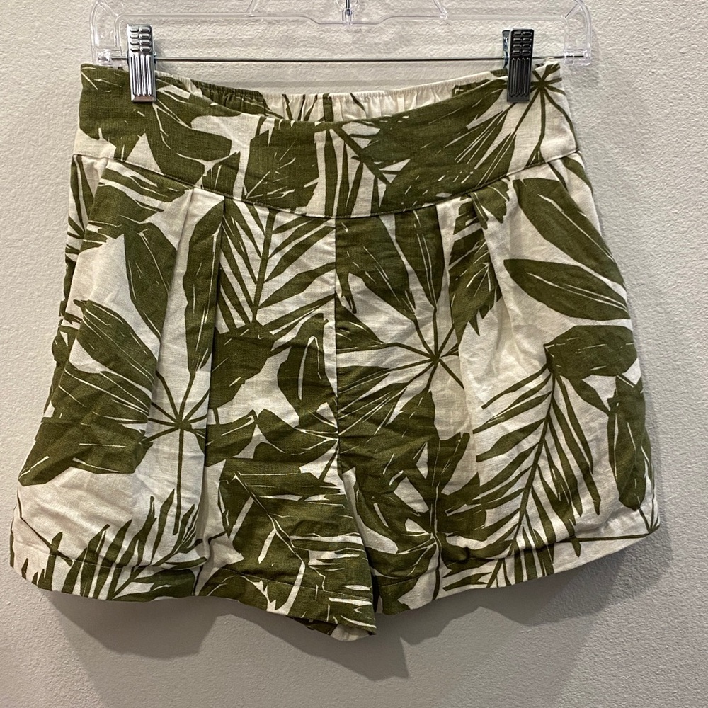 Abercrombie & Fitch Ultra High Rise Linen-Blend Pull-On Short